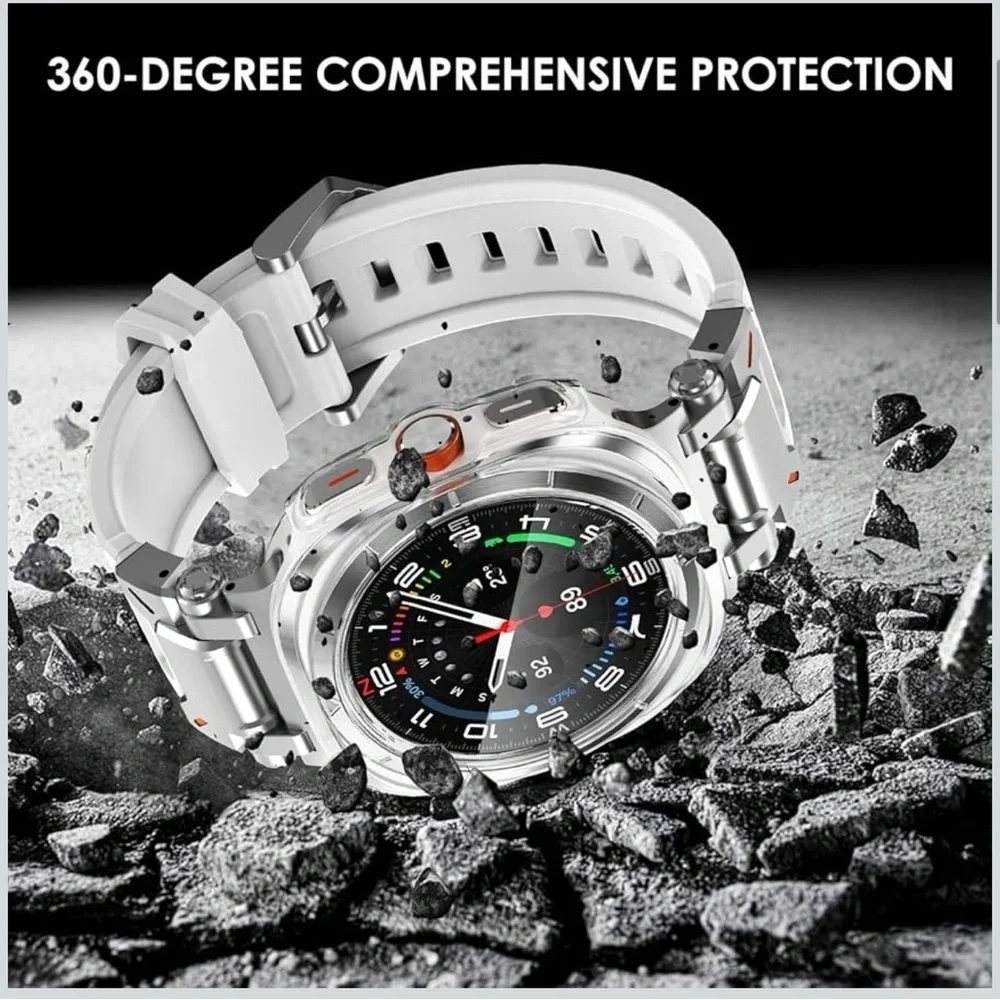 NWT CHANCHY 2 Pack Hard PC Case Samsung Galaxy Watch Ultra Case 47mm